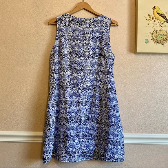 Kenar 100% Linen Sleeveless Shift Dress with Pockets! Perfect for Summer! - Picture 6 of 11
